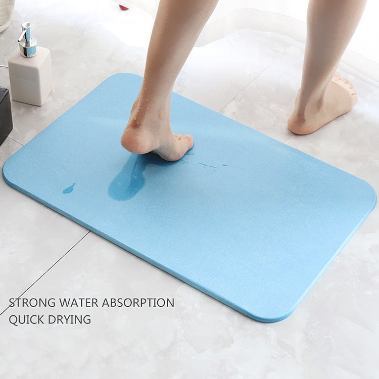 Super Absorbent Non Slip Bath Mat Quick Dry Feel