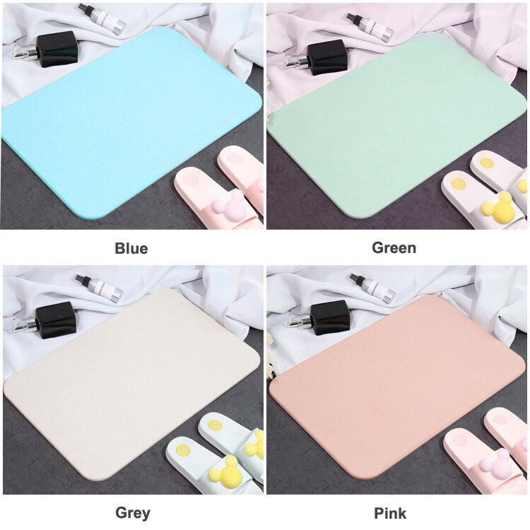 Super Absorbent Non Slip Bath Mat Quick Dry Feel