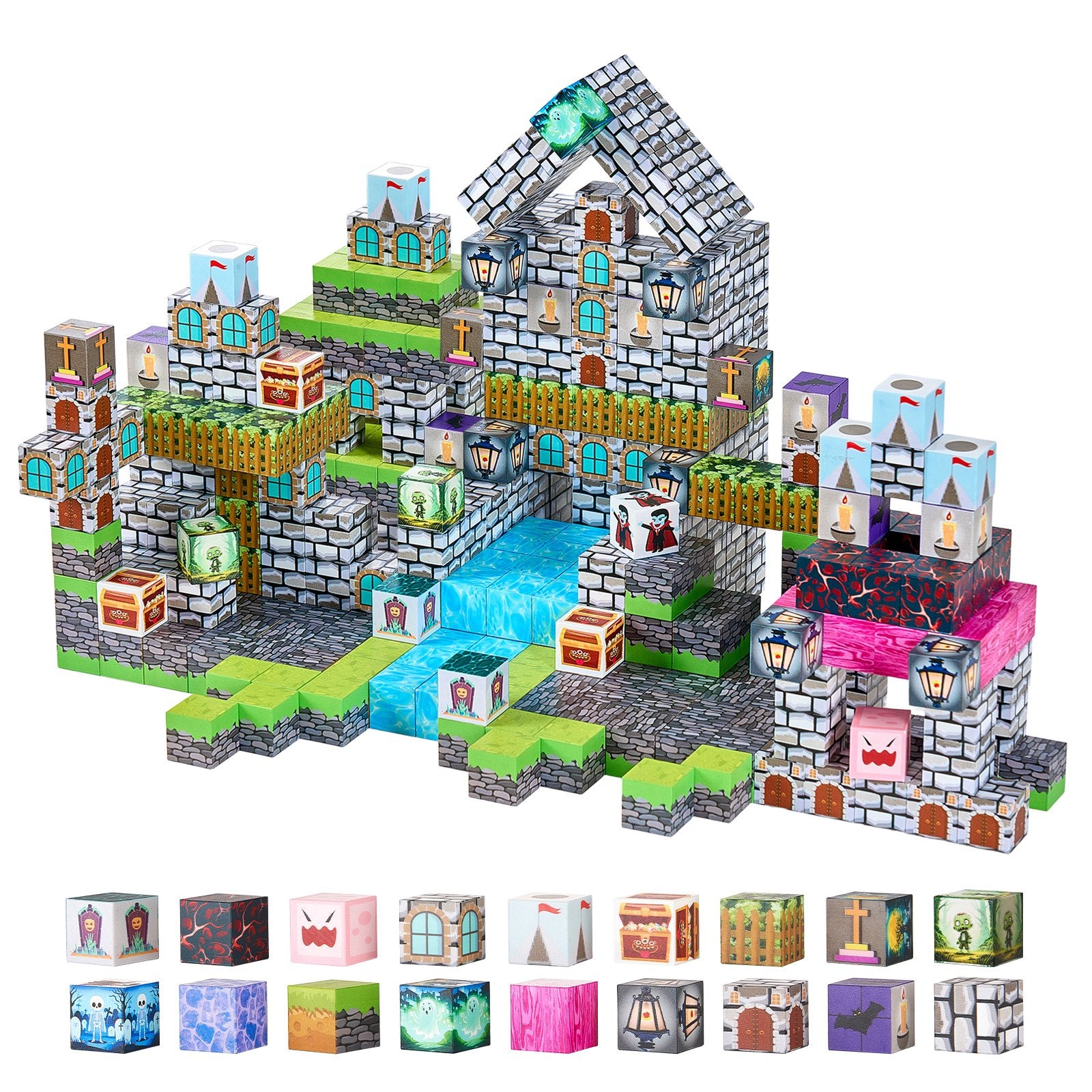 Build Spooky Fun with Magnetic Zombie Blocks Set